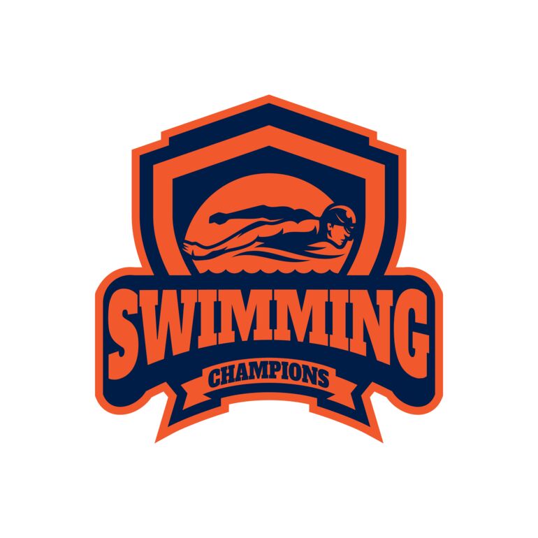 Swimming Champions logo template Thumbnail