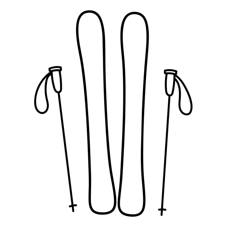 Ski Board and Poles 2 Thumbnail