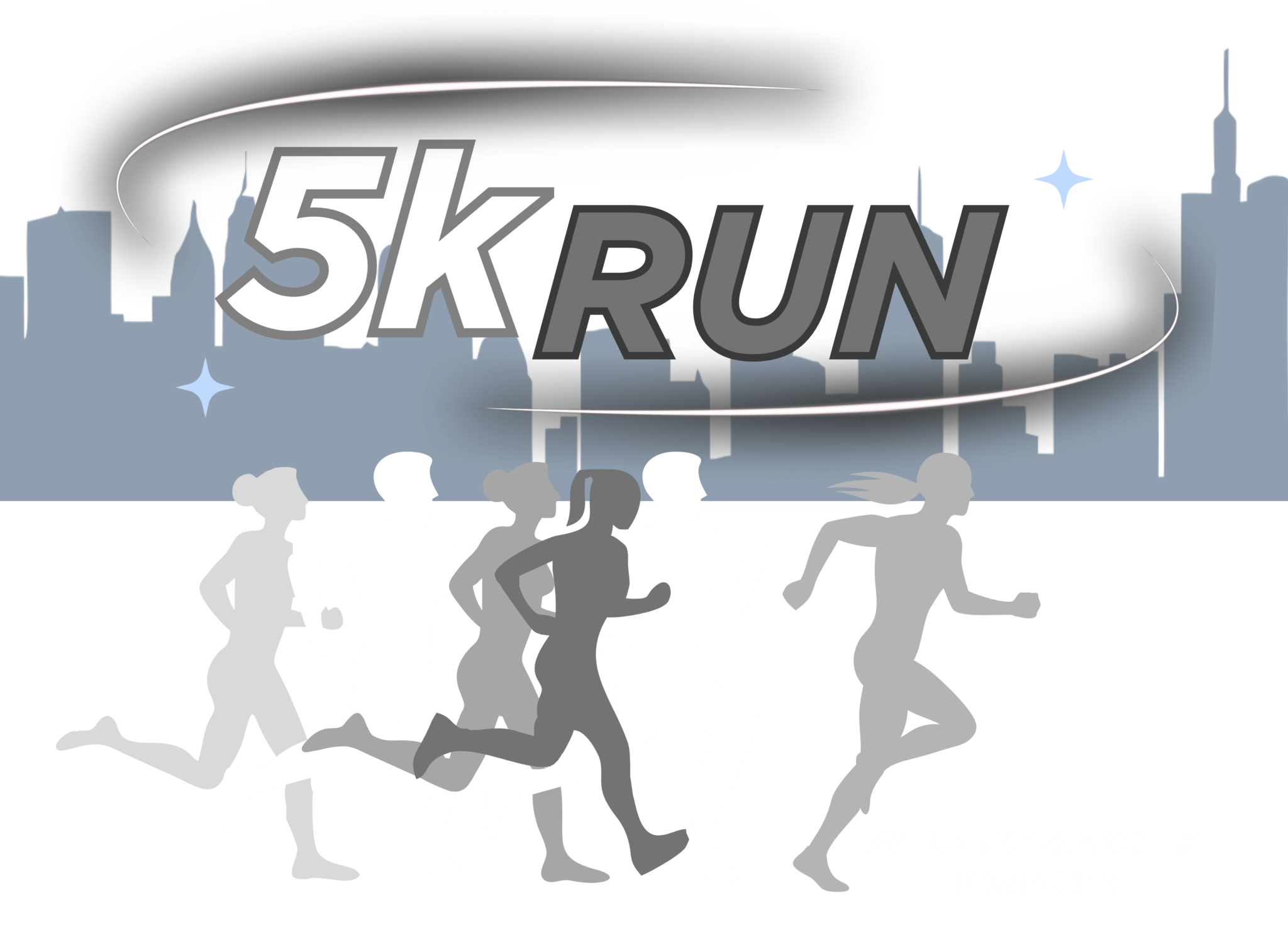 5k run logo