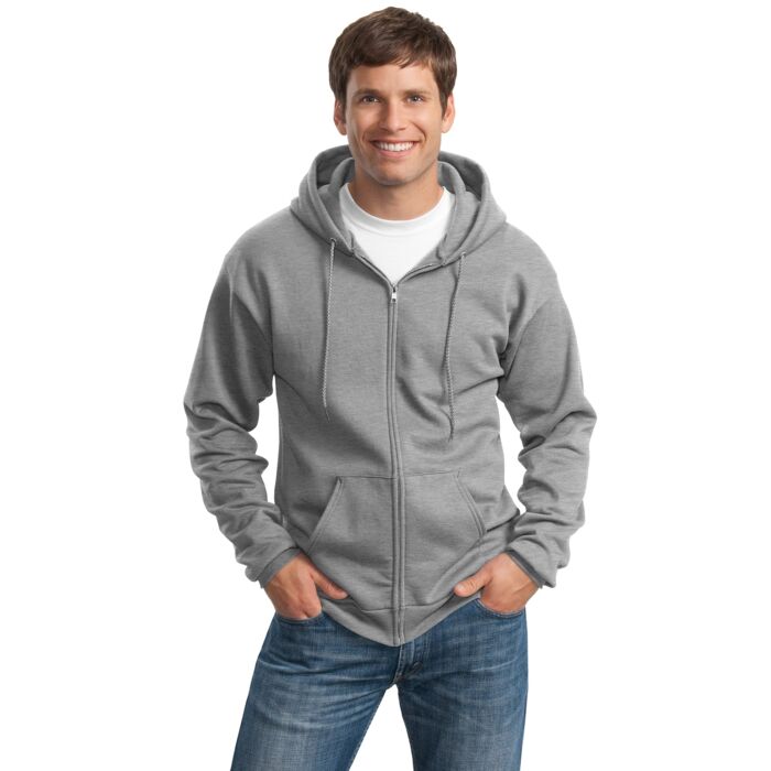 Tall Essential Fleece Full Zip Hooded Sweatshirt Thumbnail