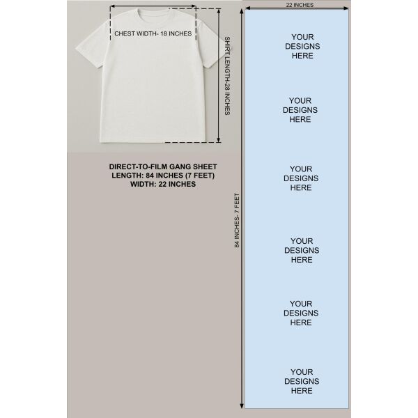 84 Inch (7 Feet) DTF Gang Sheet Thumbnail