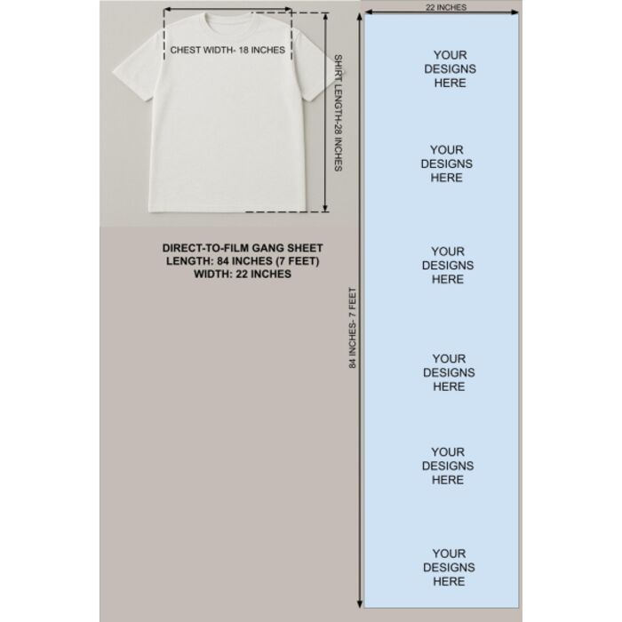 84 Inch (7 Feet) DTF Gang Sheet Thumbnail