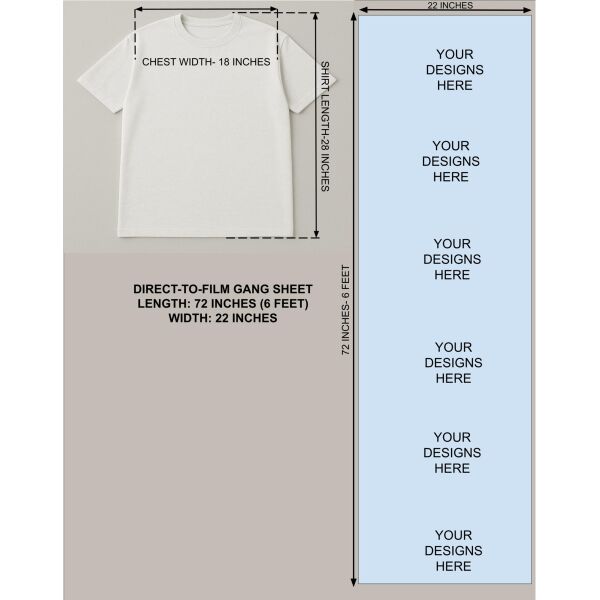 72 Inch (6 Feet) DTF Gang Sheet Thumbnail