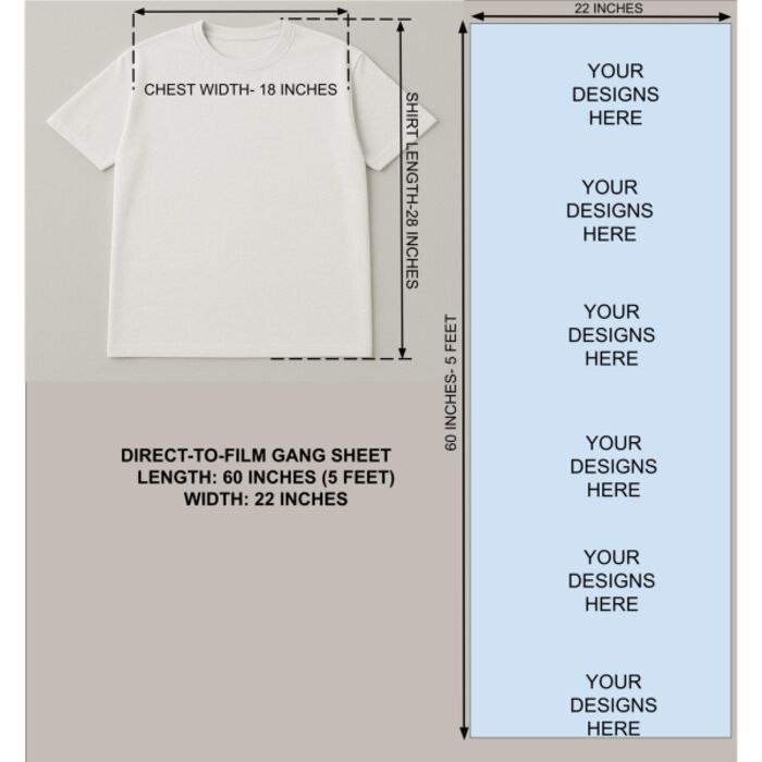 60 Inch (5 Feet) DTF Gang Sheet Thumbnail