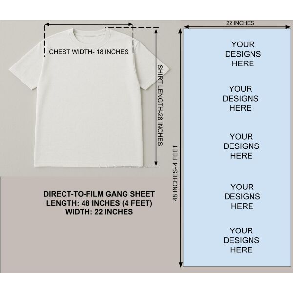 48 Inch (4 Feet) DTF Gang Sheet Thumbnail