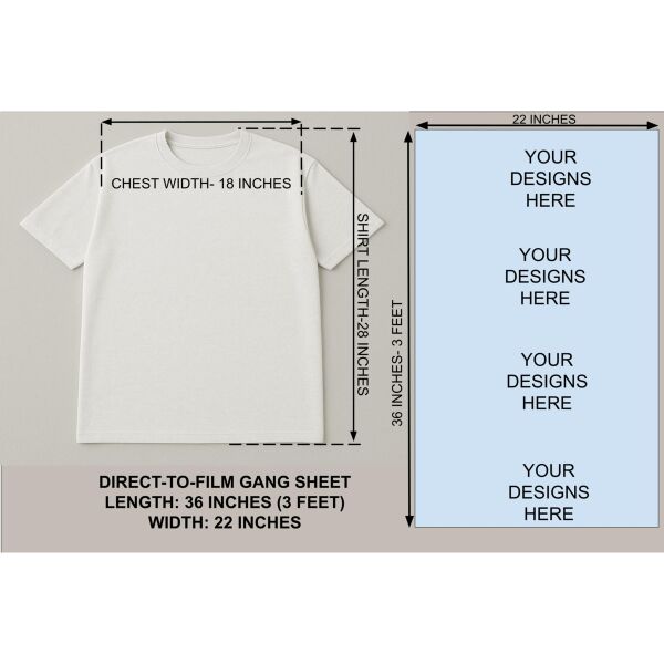 36 Inch (3 Feet) DTF Gang Sheet Thumbnail