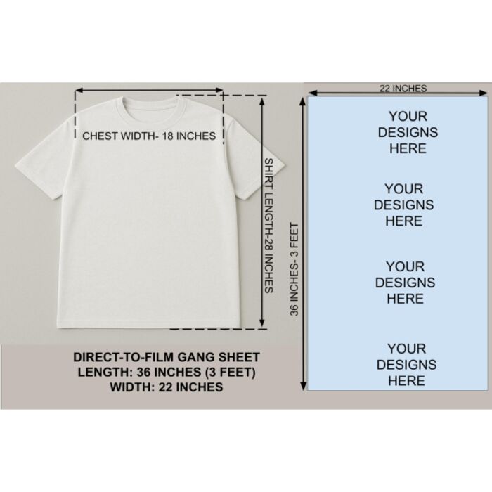 36 Inch (3 Feet) DTF Gang Sheet Thumbnail