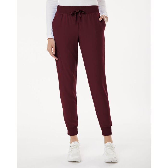 Women's Petite Sizes Silex Knit-Waist Scrub Joggers Thumbnail