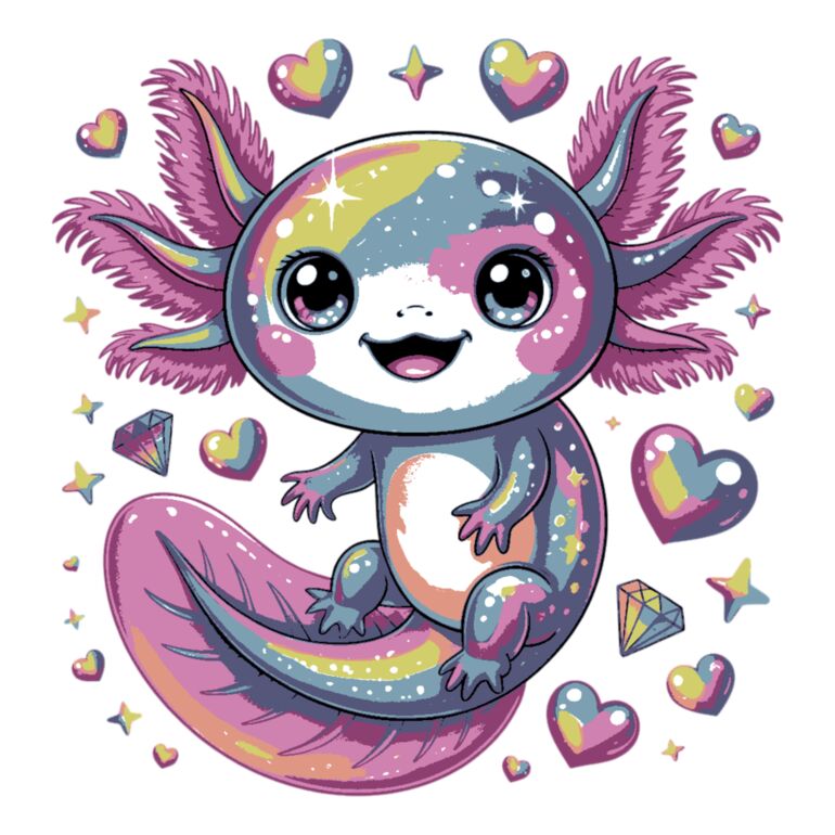 Pink Axolotl Thumbnail