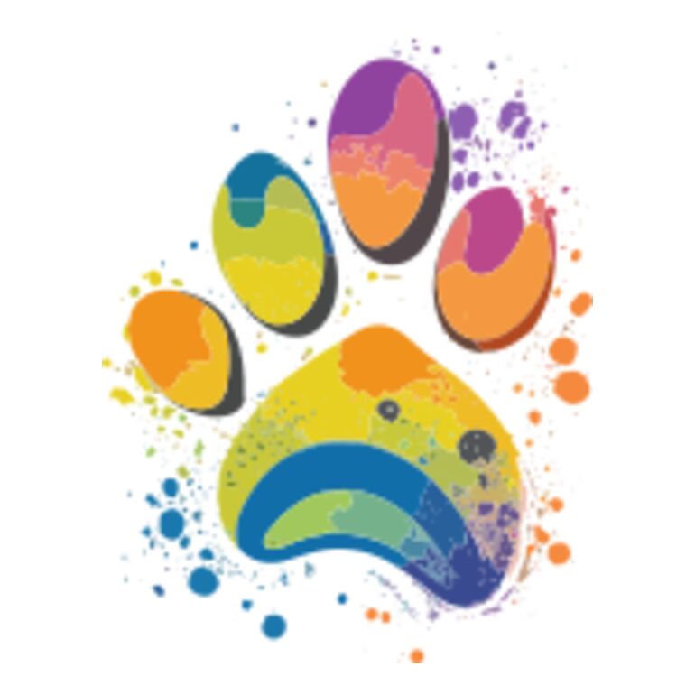 Multi-Color Paw PRint Thumbnail