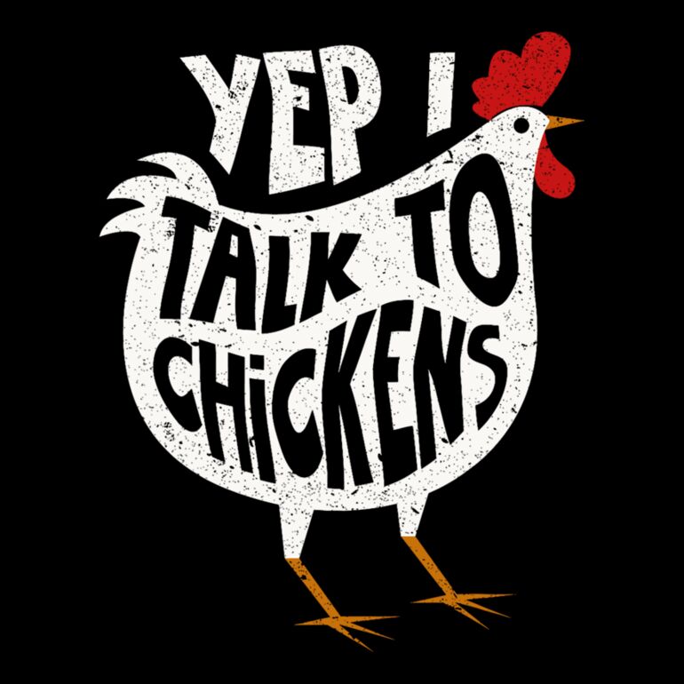 Yep I Talk To Chickens  White Chicken  Thumbnail