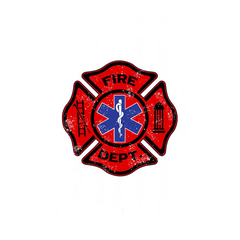 Flag With Fire Dept Cross Thumbnail