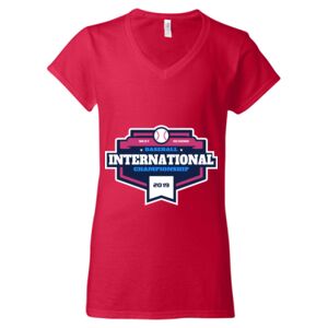 Softstyle® Women’s V-Neck T-Shirt Thumbnail