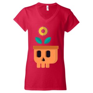 Softstyle® Women’s V-Neck T-Shirt Thumbnail
