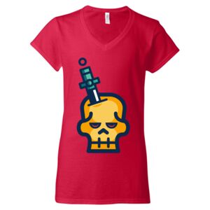 Softstyle® Women’s V-Neck T-Shirt Thumbnail