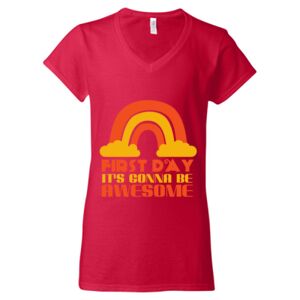 Softstyle® Women’s V-Neck T-Shirt Thumbnail