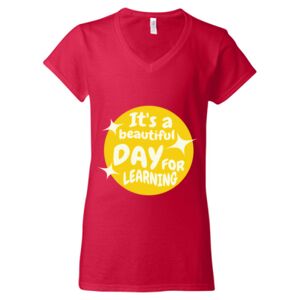 Softstyle® Women’s V-Neck T-Shirt Thumbnail