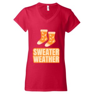 Softstyle® Women’s V-Neck T-Shirt Thumbnail