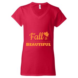 Softstyle® Women’s V-Neck T-Shirt Thumbnail