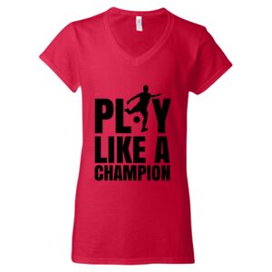 Softstyle® Women’s V-Neck T-Shirt Thumbnail