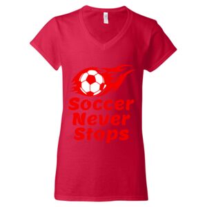Softstyle® Women’s V-Neck T-Shirt Thumbnail