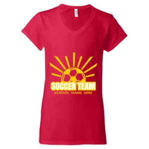 Softstyle® Women’s V-Neck T-Shirt Thumbnail