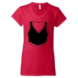 Softstyle® Women’s V-Neck T-Shirt Thumbnail