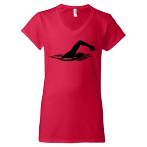 Softstyle® Women’s V-Neck T-Shirt Thumbnail