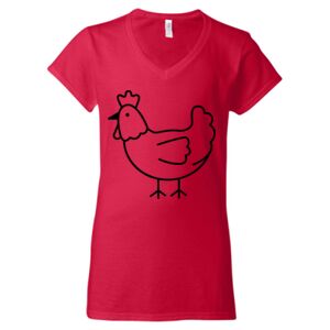 Softstyle® Women’s V-Neck T-Shirt Thumbnail