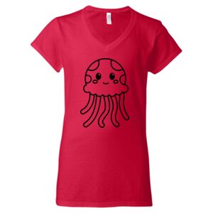 Softstyle® Women’s V-Neck T-Shirt Thumbnail