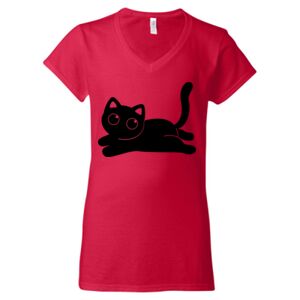 Softstyle® Women’s V-Neck T-Shirt Thumbnail