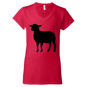 Softstyle® Women’s V-Neck T-Shirt Thumbnail