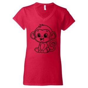 Softstyle® Women’s V-Neck T-Shirt Thumbnail