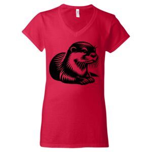 Softstyle® Women’s V-Neck T-Shirt Thumbnail