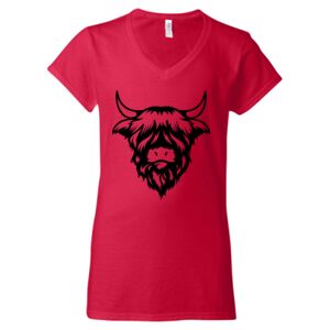 Softstyle® Women’s V-Neck T-Shirt Thumbnail