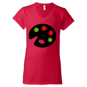 Softstyle® Women’s V-Neck T-Shirt Thumbnail