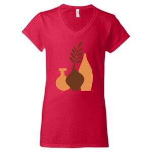 Softstyle® Women’s V-Neck T-Shirt Thumbnail