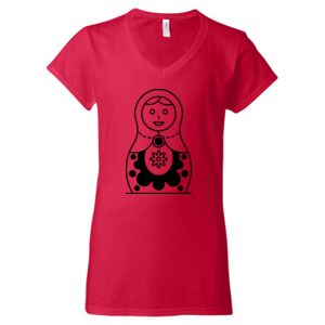 Softstyle® Women’s V-Neck T-Shirt Thumbnail