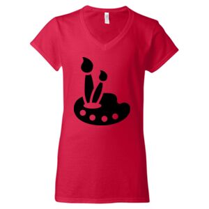 Softstyle® Women’s V-Neck T-Shirt Thumbnail