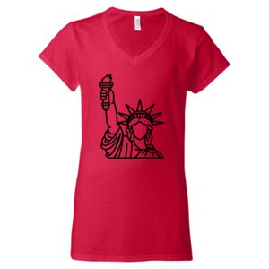 Softstyle® Women’s V-Neck T-Shirt Thumbnail
