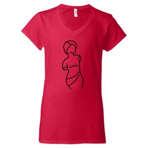 Softstyle® Women’s V-Neck T-Shirt Thumbnail