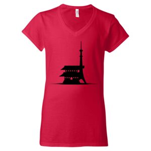 Softstyle® Women’s V-Neck T-Shirt Thumbnail