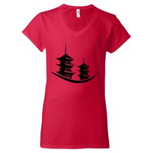 Softstyle® Women’s V-Neck T-Shirt Thumbnail