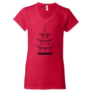 Softstyle® Women’s V-Neck T-Shirt Thumbnail