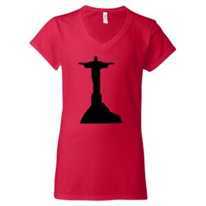 Softstyle® Women’s V-Neck T-Shirt Thumbnail
