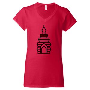 Softstyle® Women’s V-Neck T-Shirt Thumbnail