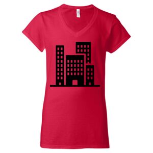 Softstyle® Women’s V-Neck T-Shirt Thumbnail