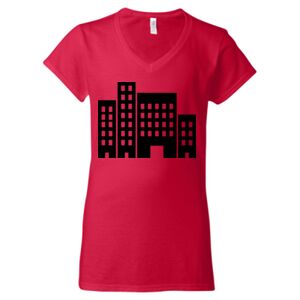 Softstyle® Women’s V-Neck T-Shirt Thumbnail