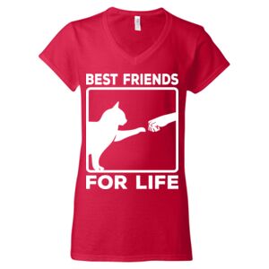 Softstyle® Women’s V-Neck T-Shirt Thumbnail