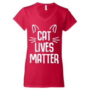 Softstyle® Women’s V-Neck T-Shirt Thumbnail